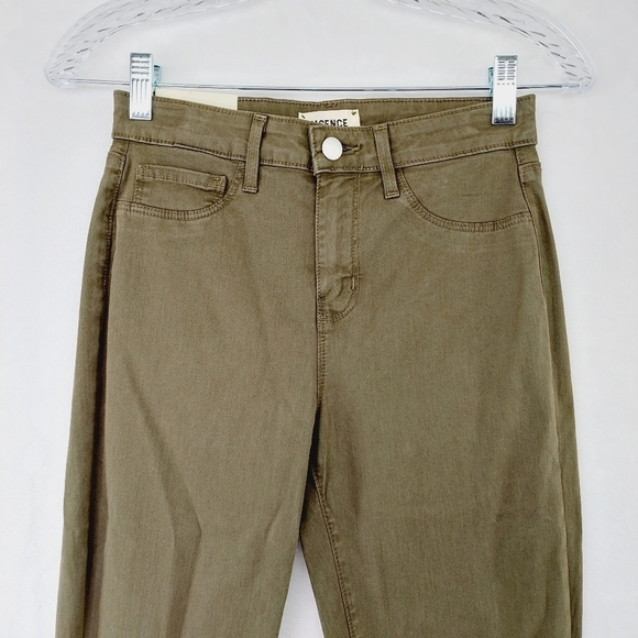 NEW L'AGENCE Margot High Rise Skinny olive Green Pant P2072 - Picture 3 of 11